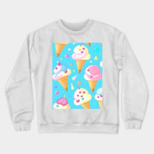 Delicious Creamy Ice Cream Cone Crewneck Sweatshirt